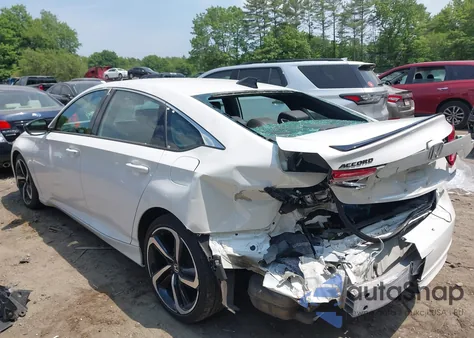 2021 Honda Accord Sport из США, поврежденный, VIN 1HGCV1F3XMA109881